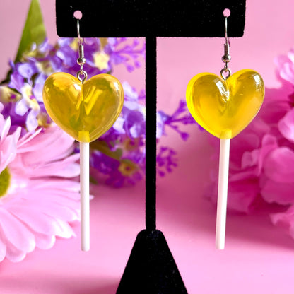 Banana Lollipop Hearts